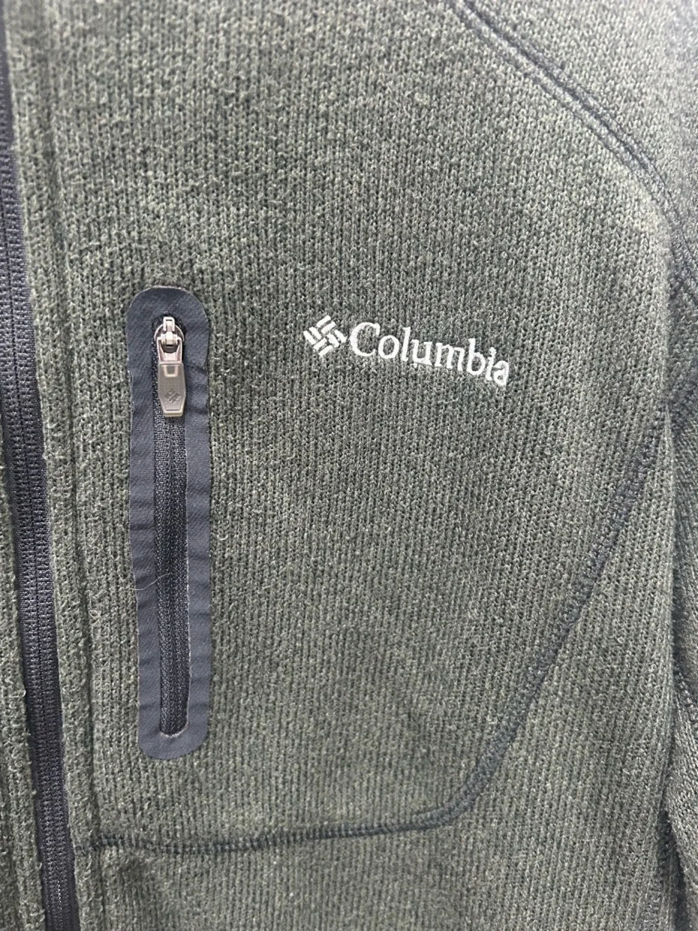 Columbia Jacket‎ Softshell Men’s Medium Hunter Green Omnishield Full Zip Winter